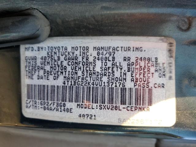 Photo 12 VIN: 4T1BG22K4VU137176 - TOYOTA CAMRY 