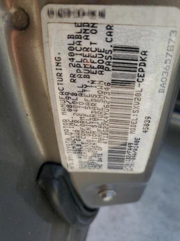 Photo 11 VIN: 4T1BG22K4YU627346 - TOYOTA CAMRY CE 