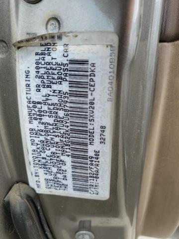 Photo 11 VIN: 4T1BG22K4YU687935 - TOYOTA CAMRY CE 