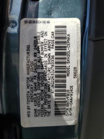 Photo 12 VIN: 4T1BG22K51U783336 - TOYOTA CAMRY 