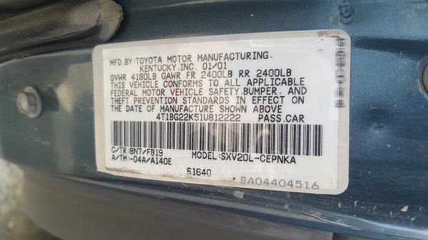 Photo 2 VIN: 4T1BG22K51U812222 - TOYOTA CAMRY 