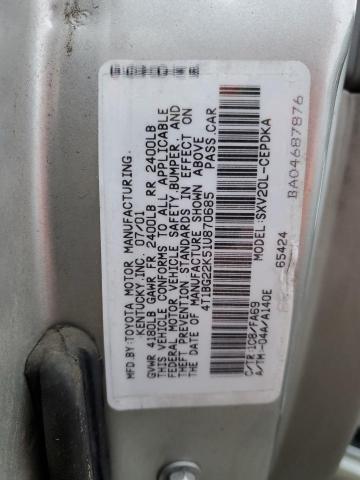 Photo 11 VIN: 4T1BG22K51U870685 - TOYOTA CAMRY 