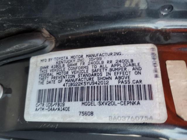 Photo 11 VIN: 4T1BG22K5YU942012 - TOYOTA CAMRY 