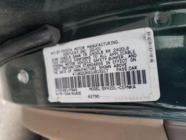 Photo 11 VIN: 4T1BG22K61U813217 - TOYOTA CAMRY 