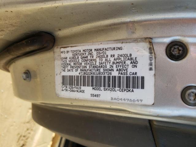 Photo 11 VIN: 4T1BG22K61U833726 - TOYOTA CAMRY 