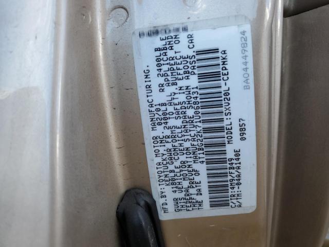 Photo 11 VIN: 4T1BG22K71U068431 - TOYOTA CAMRY CE 