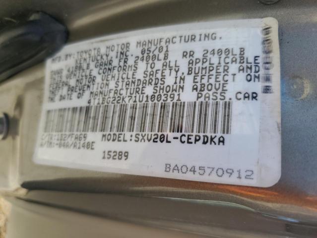 Photo 11 VIN: 4T1BG22K71U100391 - TOYOTA CAMRY 