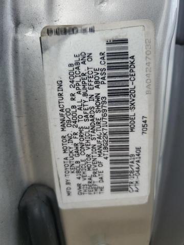 Photo 11 VIN: 4T1BG22K71U769793 - TOYOTA CAMRY CE 