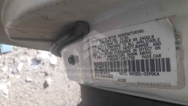 Photo 1 VIN: 4T1BG22K71U811752 - TOYOTA CAMRY 