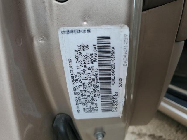 Photo 11 VIN: 4T1BG22K71U859185 - TOYOTA CAMRY CE 