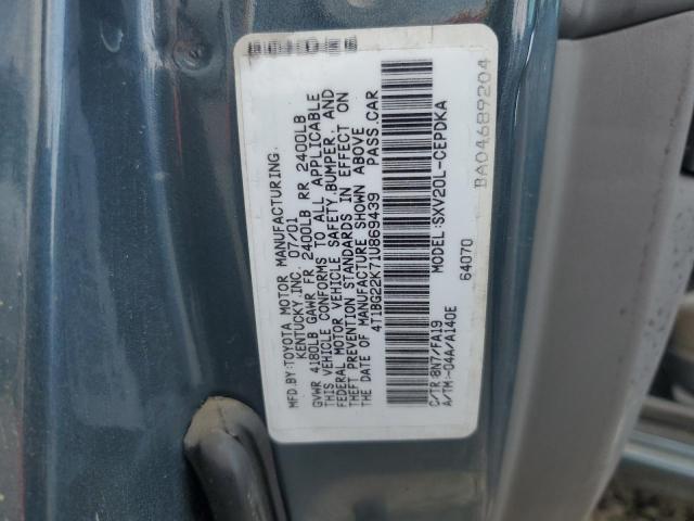 Photo 11 VIN: 4T1BG22K71U869439 - TOYOTA CAMRY CE 