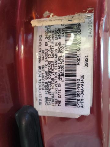 Photo 12 VIN: 4T1BG22K7WU319021 - TOYOTA CAMRY CE 