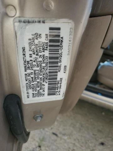 Photo 11 VIN: 4T1BG22K7XU392133 - TOYOTA CAMRY CE 