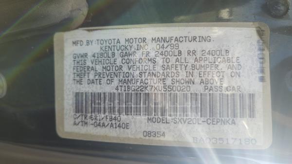 Photo 3 VIN: 4T1BG22K7XU550020 - TOYOTA CAMRY 