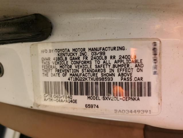 Photo 11 VIN: 4T1BG22K7XU898593 - TOYOTA CAMRY 