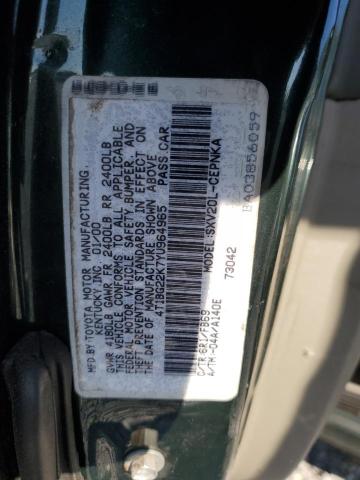 Photo 11 VIN: 4T1BG22K7YU964965 - TOYOTA CAMRY 