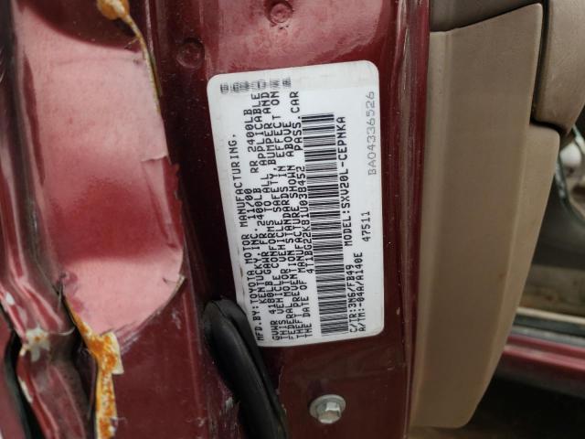 Photo 9 VIN: 4T1BG22K81U038452 - TOYOTA CAMRY CE 