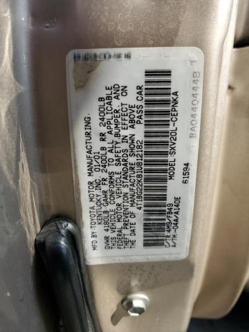 Photo 11 VIN: 4T1BG22K81U812182 - TOYOTA CAMRY CE 