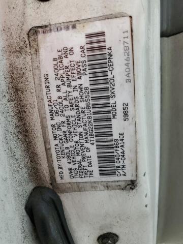 Photo 12 VIN: 4T1BG22K81U865528 - TOYOTA CAMRY CE 