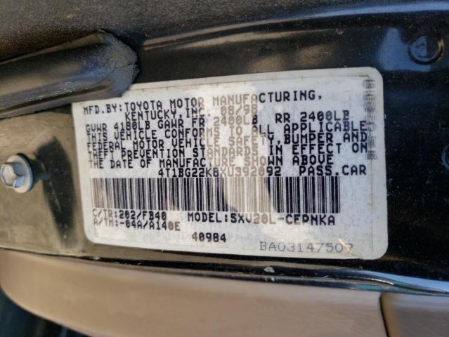 Photo 11 VIN: 4T1BG22K8XU392092 - TOYOTA CAMRY CE 