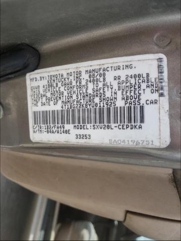 Photo 9 VIN: 4T1BG22K8YU011925 - TOYOTA CAMRY 