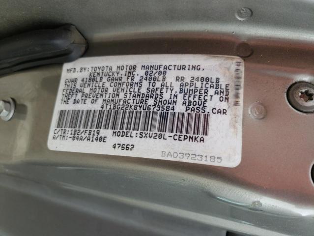 Photo 11 VIN: 4T1BG22K8YU673584 - TOYOTA CAMRY 