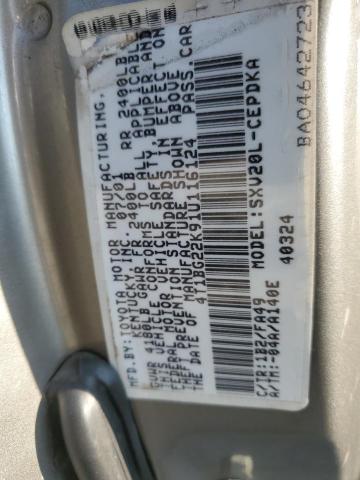 Photo 11 VIN: 4T1BG22K91U116124 - TOYOTA CAMRY CE 