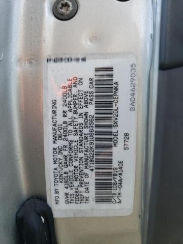 Photo 11 VIN: 4T1BG22K91U863562 - TOYOTA CAMRY CE 