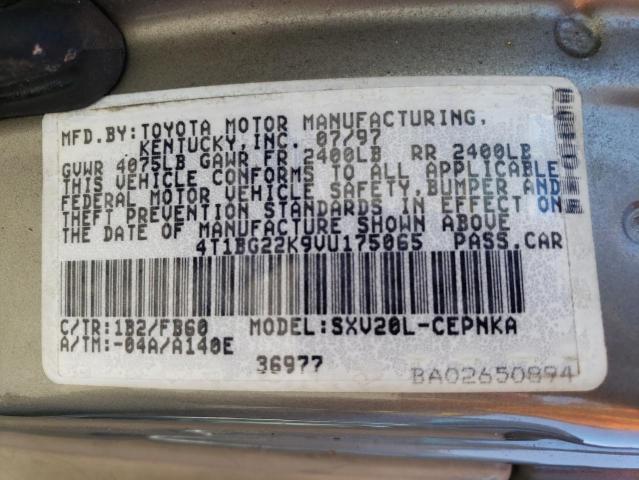 Photo 11 VIN: 4T1BG22K9VU175065 - TOYOTA CAMRY CE 