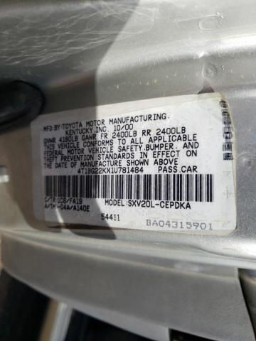 Photo 12 VIN: 4T1BG22KX1U781484 - TOYOTA CAMRY 