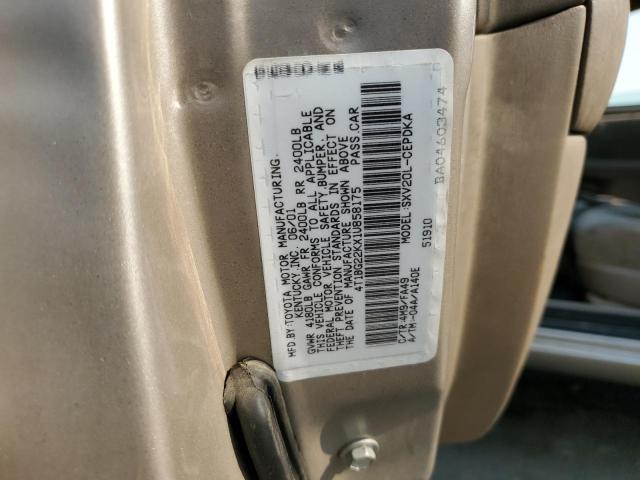 Photo 11 VIN: 4T1BG22KX1U858175 - TOYOTA CAMRY CE 