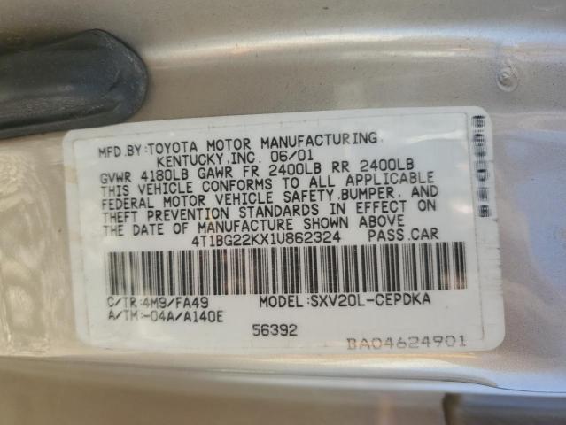 Photo 11 VIN: 4T1BG22KX1U862324 - TOYOTA CAMRY CE 