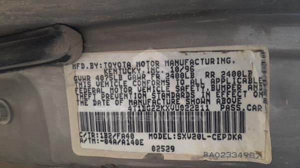 Photo 1 VIN: 4T1BG22KXVU022811 - TOYOTA CAMRY 