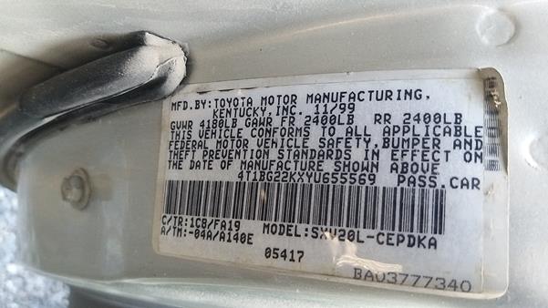 Photo 1 VIN: 4T1BG22KXYU655569 - TOYOTA CAMRY 