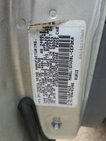 Photo 11 VIN: 4T1BG22KXYU695408 - TOYOTA CAMRY CE 