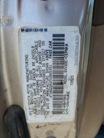 Photo 12 VIN: 4T1BG22KXYU965351 - TOYOTA CAMRY 