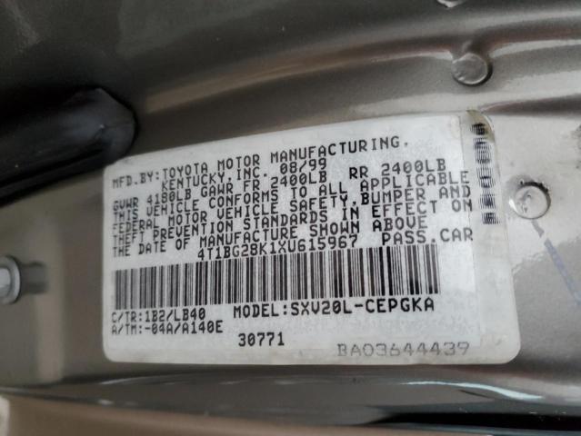 Photo 11 VIN: 4T1BG28K1XU615967 - TOYOTA CAMRY 