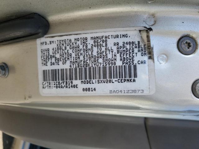 Photo 11 VIN: 4T1BG28K1YU715990 - TOYOTA CAMRY CE 