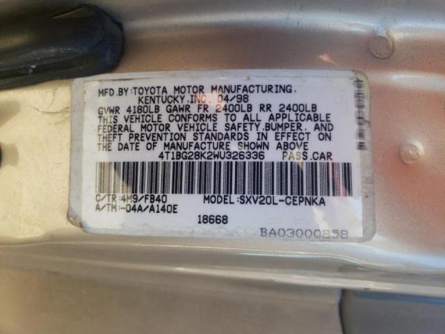 Photo 9 VIN: 4T1BG28K2WU326336 - TOYOTA CAMRY CE 