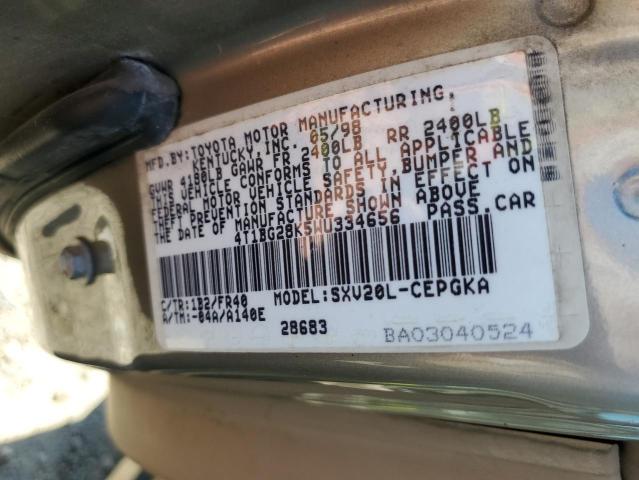 Photo 11 VIN: 4T1BG28K5WU334656 - TOYOTA CAMRY CE 