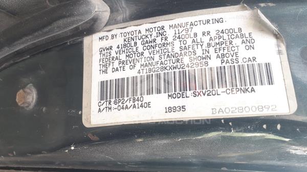 Photo 3 VIN: 4T1BG28KXWU242958 - TOYOTA CAMRY 