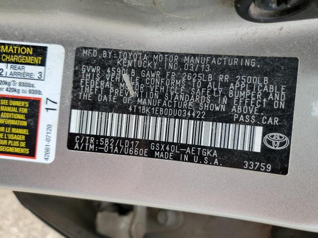 Photo 11 VIN: 4T1BK1EB0DU034422 - TOYOTA AVALON BAS 