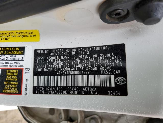 Photo 11 VIN: 4T1BK1EB0DU034999 - TOYOTA AVALON BAS 