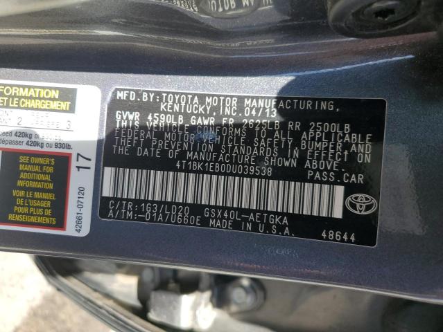 Photo 12 VIN: 4T1BK1EB0DU039538 - TOYOTA AVALON 