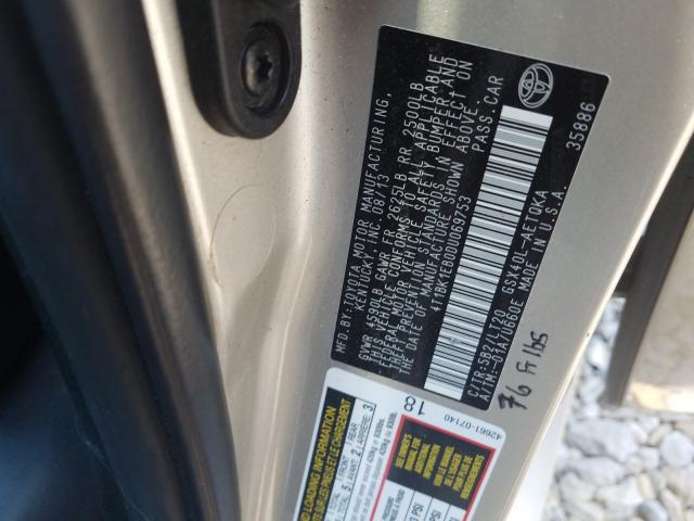 Photo 9 VIN: 4T1BK1EB0DU069753 - TOYOTA AVALON BAS 