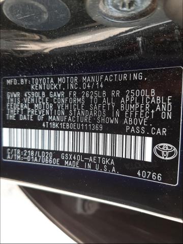 Photo 9 VIN: 4T1BK1EB0EU111369 - TOYOTA AVALON BAS 