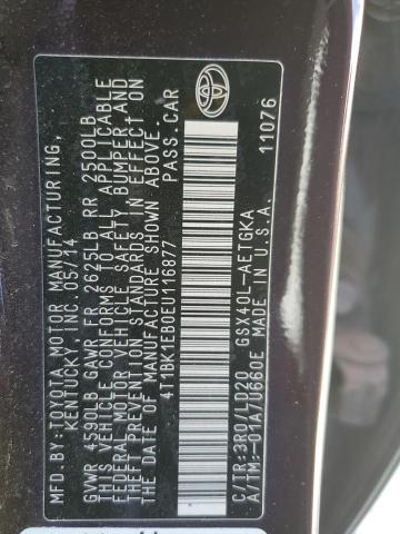 Photo 11 VIN: 4T1BK1EB0EU116877 - TOYOTA AVALON 