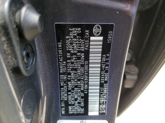 Photo 9 VIN: 4T1BK1EB0FU138010 - TOYOTA AVALON XLE 