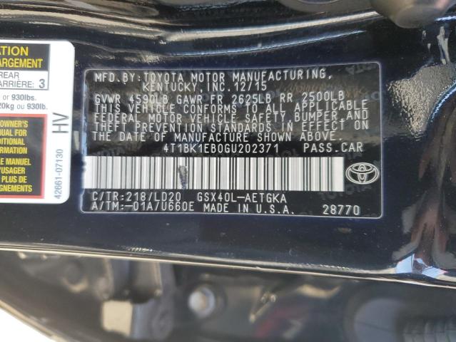 Photo 11 VIN: 4T1BK1EB0GU202371 - TOYOTA AVALON 