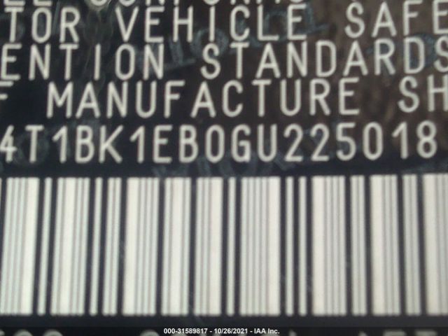 Photo 8 VIN: 4T1BK1EB0GU225018 - TOYOTA AVALON 